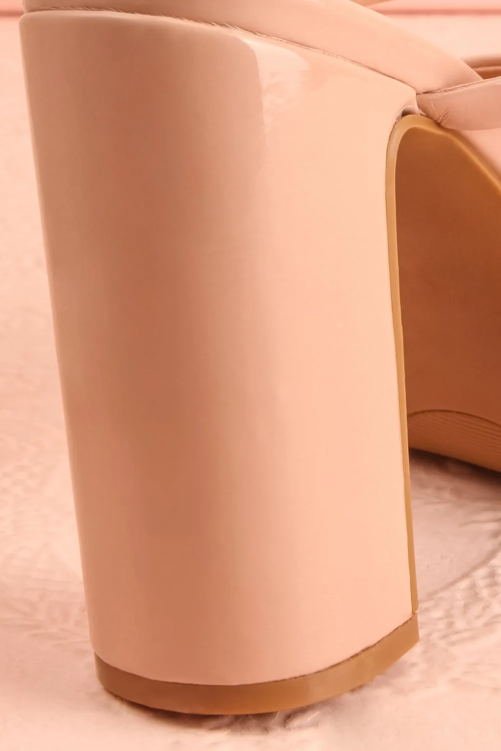 Dermale | Beige High Heel Sandals