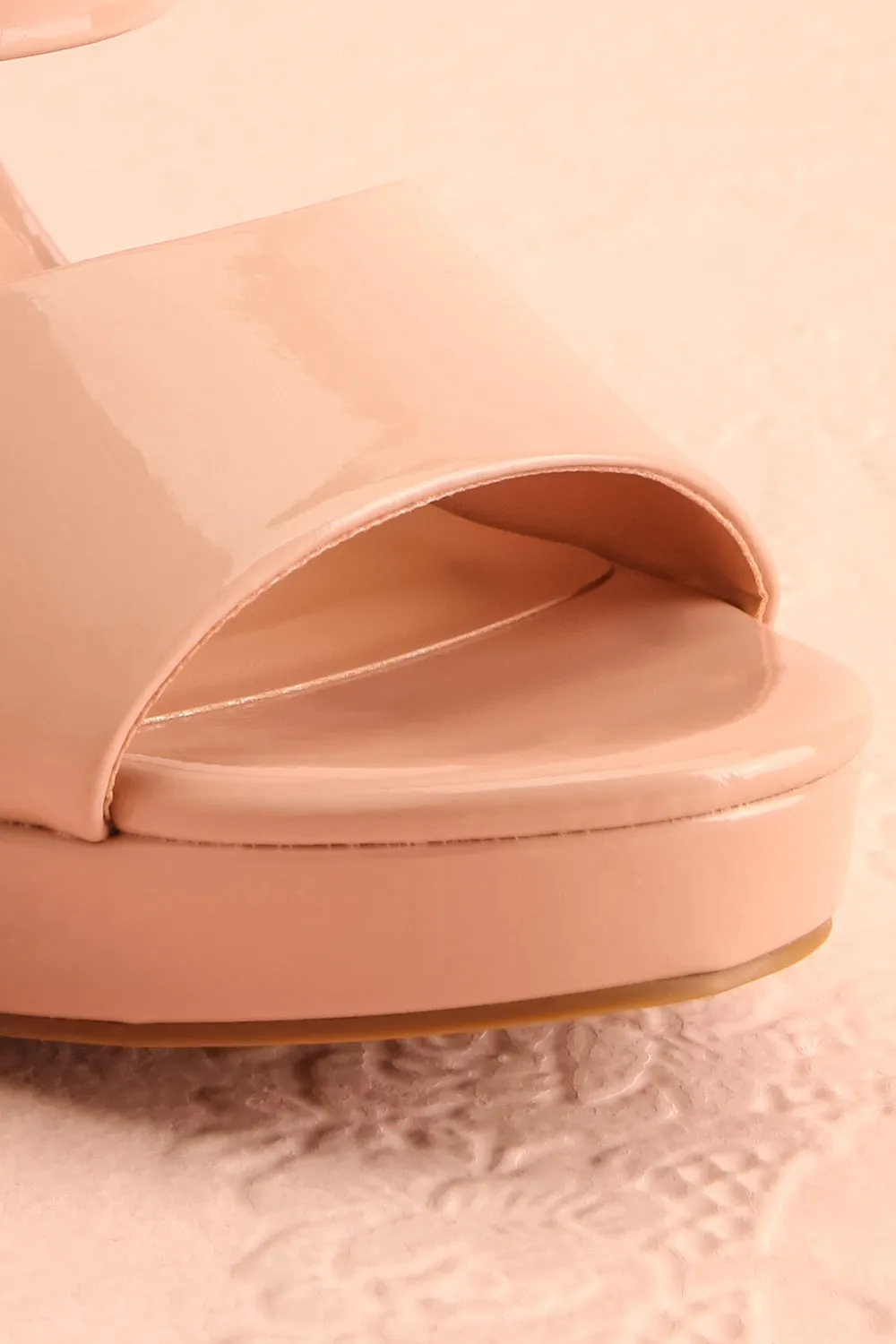 Dermale | Beige High Heel Sandals