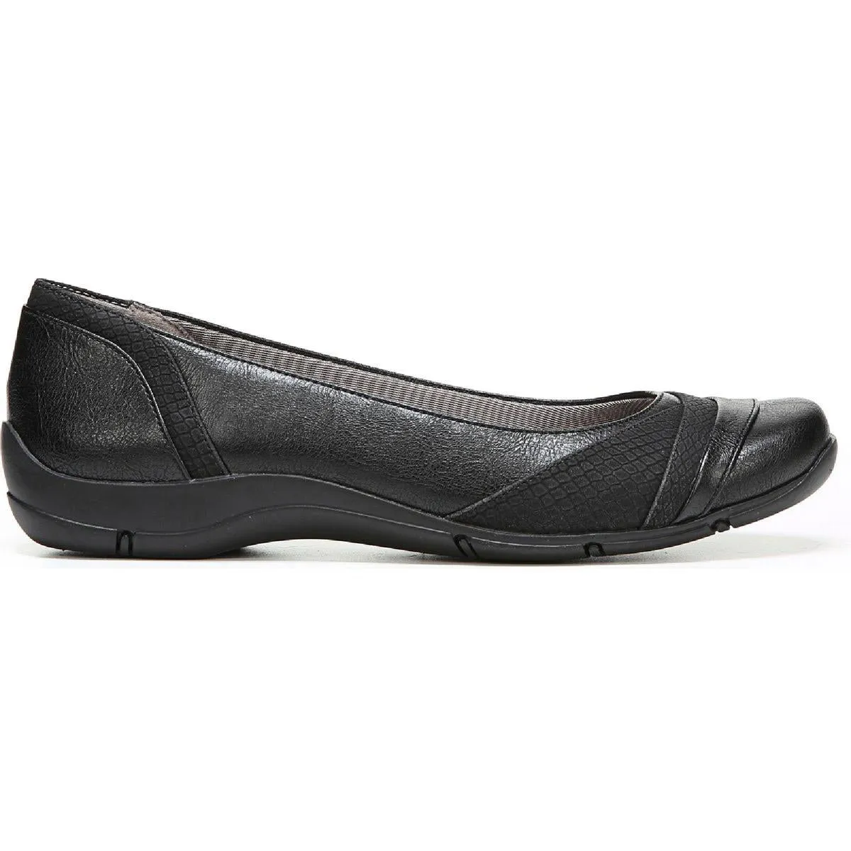 Dig Womens Faux Leather Slip On Flats