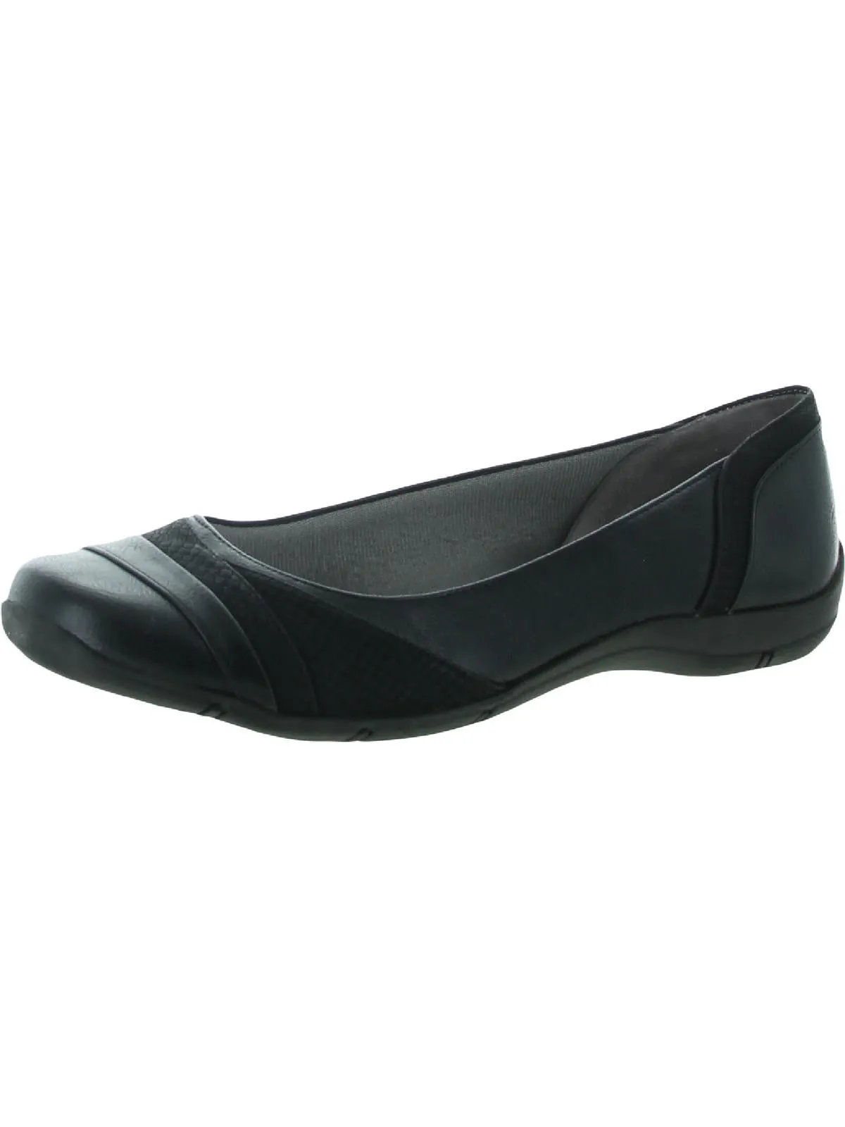 Dig Womens Faux Leather Slip On Flats