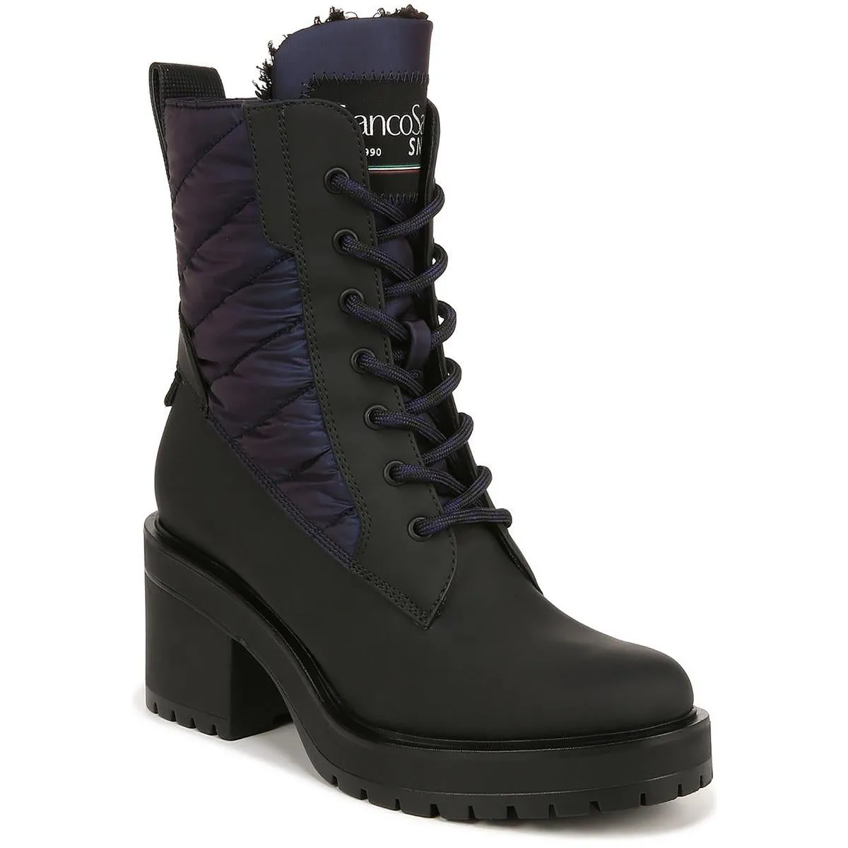 Dizzy 2 Womens Faux Fur Lined Round Toe Combat & Lace-up Boots