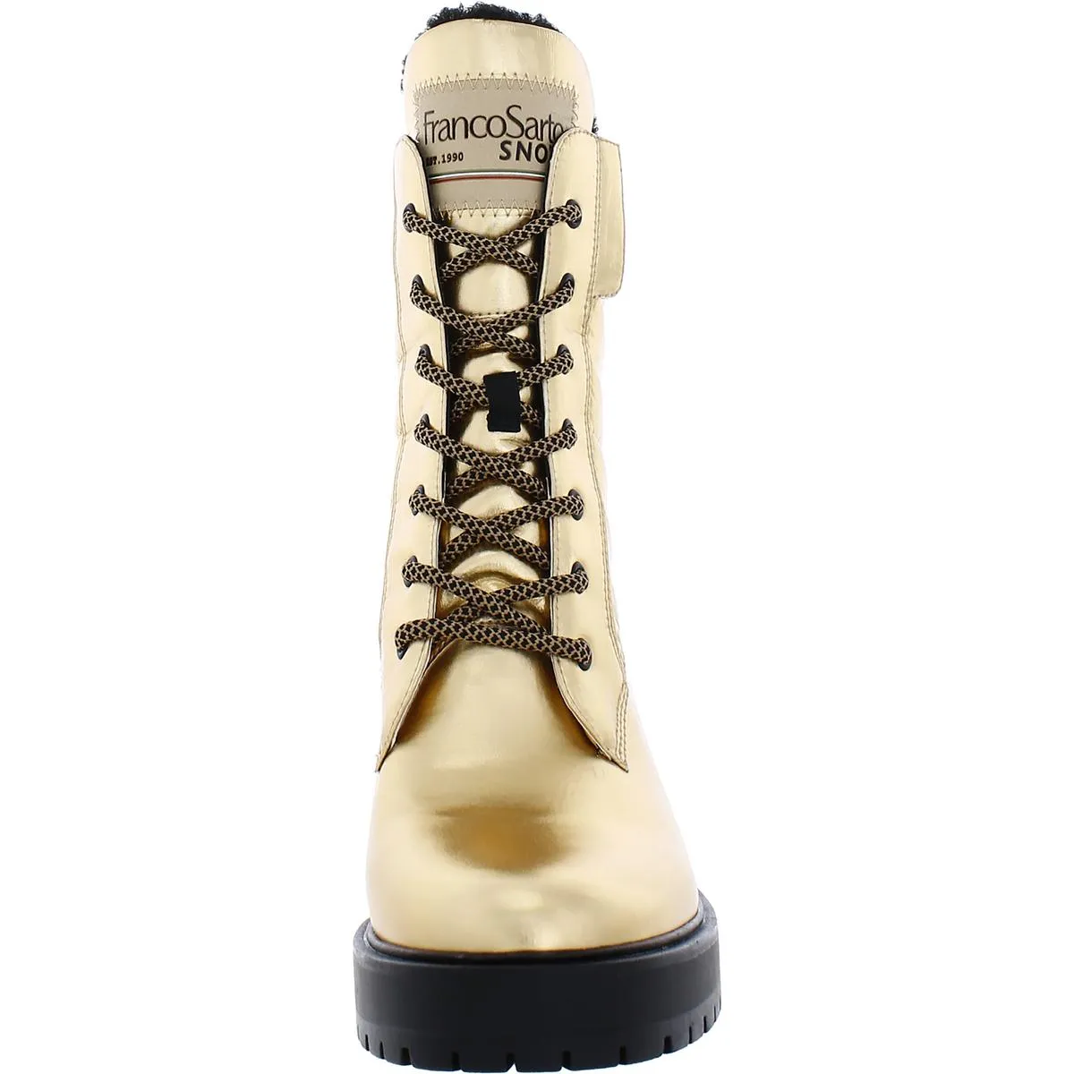 Dizzy 2 Womens Faux Fur Lined Round Toe Combat & Lace-up Boots