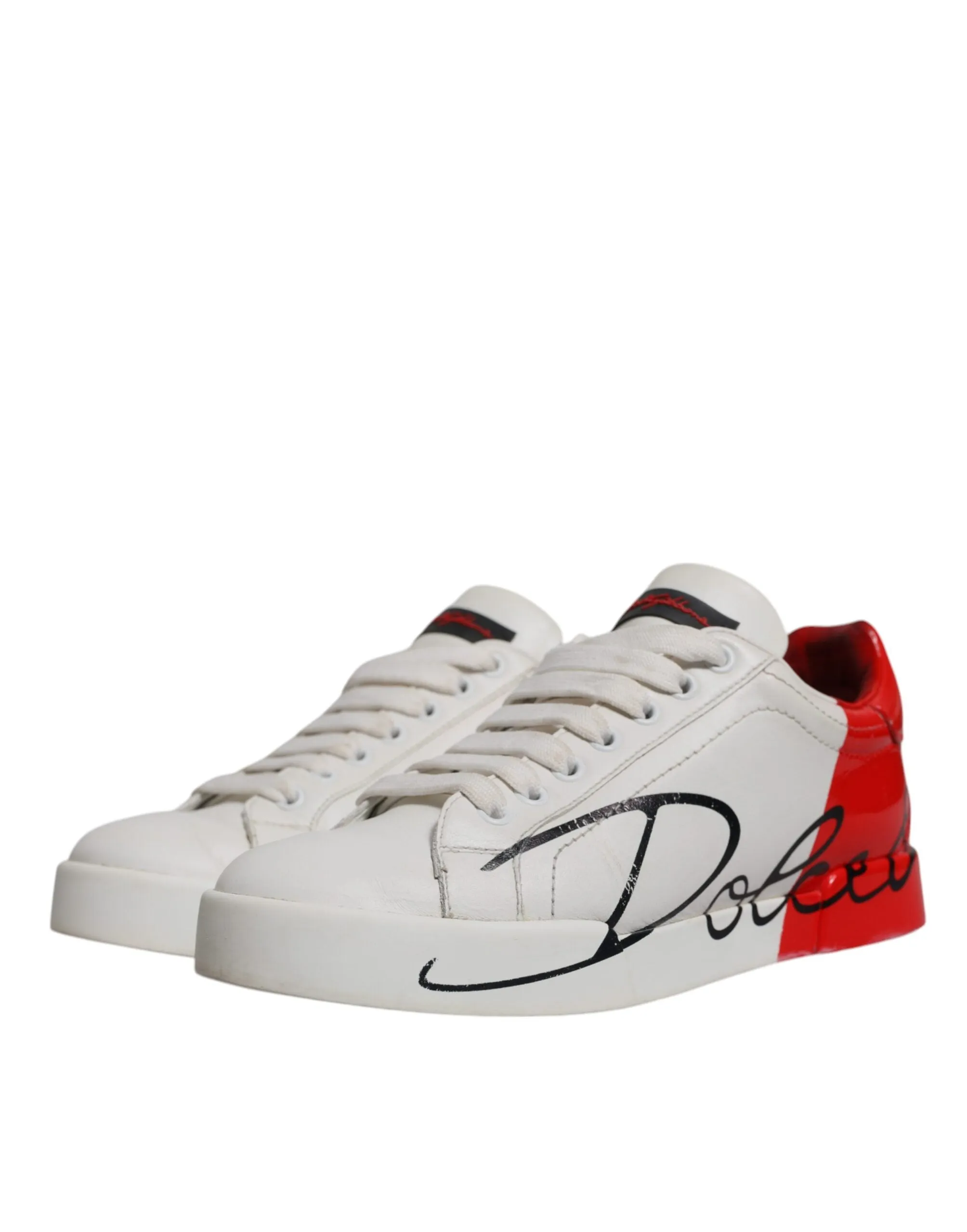 Dolce & Gabbana  Logo Portofino Sneakers Women's Shoes (Pre-Owned)