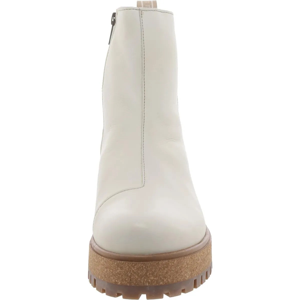 Downtown Womens Leather Lug Sole Ankle Boots