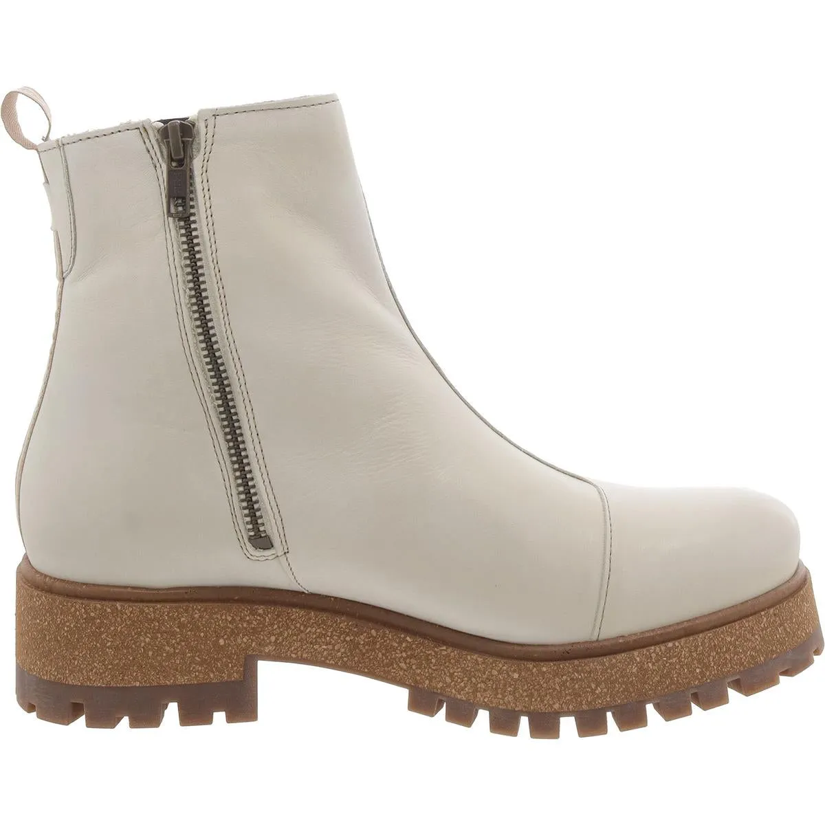 Downtown Womens Leather Lug Sole Ankle Boots
