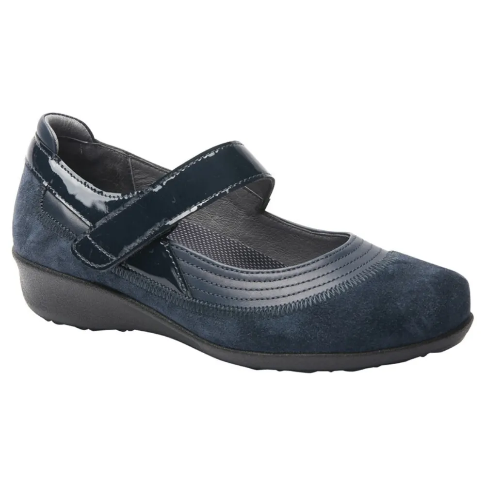 Drew Genoa Navy Suede Combo Mary Jane (Women's)