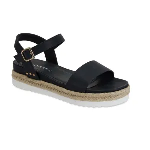 Dynamo Espadrille in Black Smooth Smooth