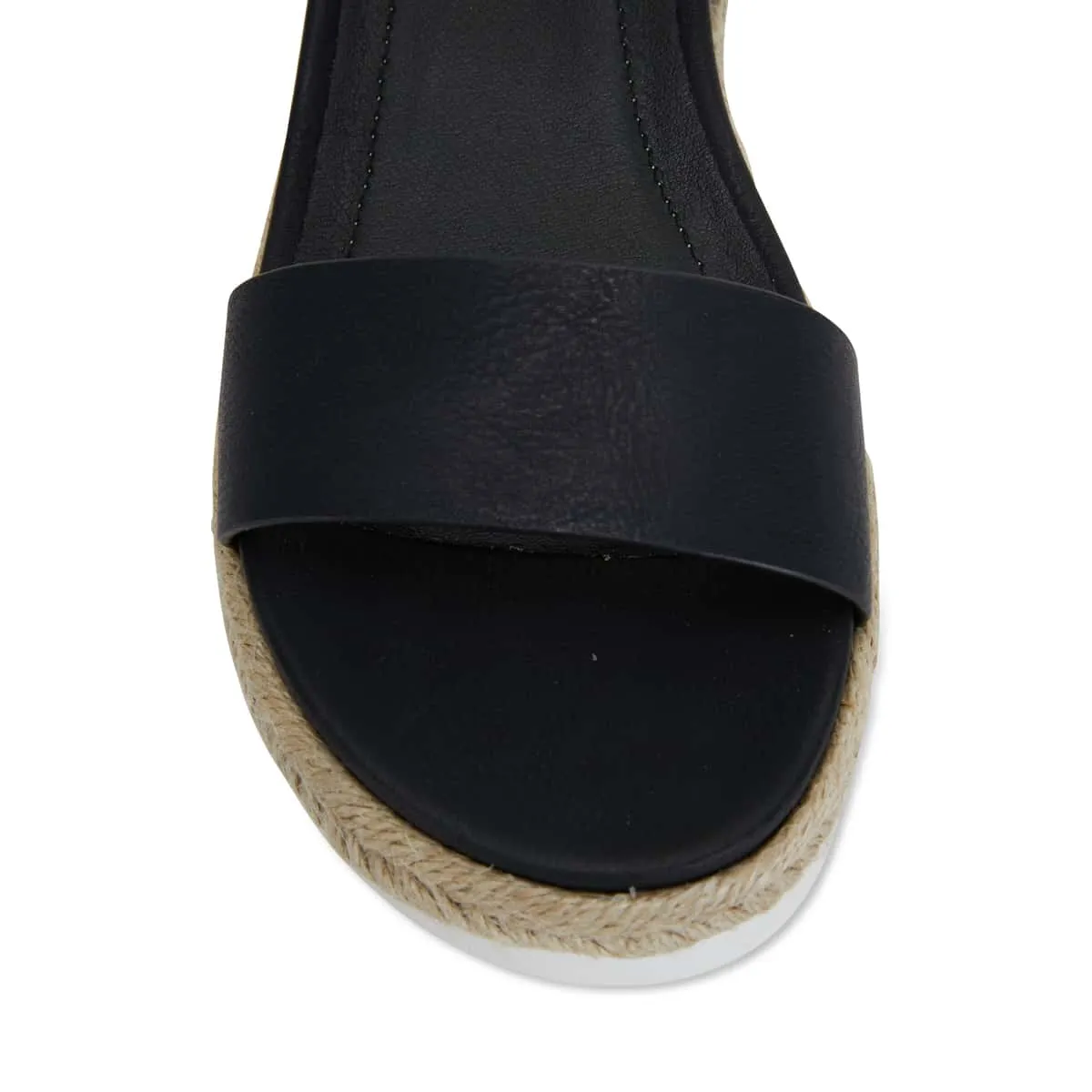 Dynamo Espadrille in Black Smooth Smooth