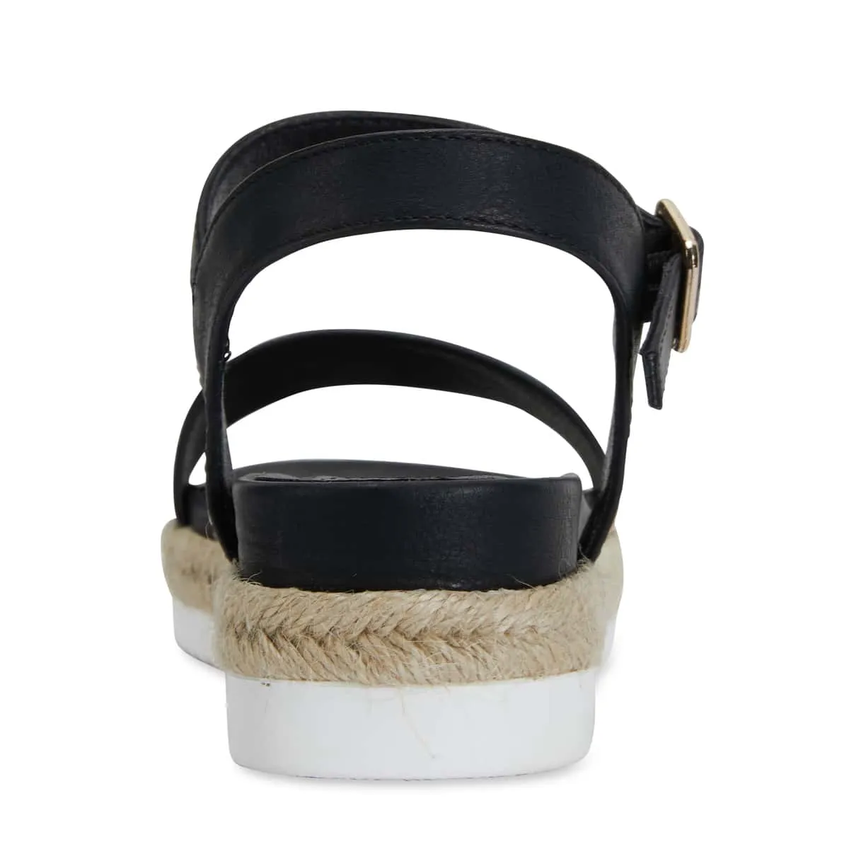 Dynamo Espadrille in Black Smooth Smooth
