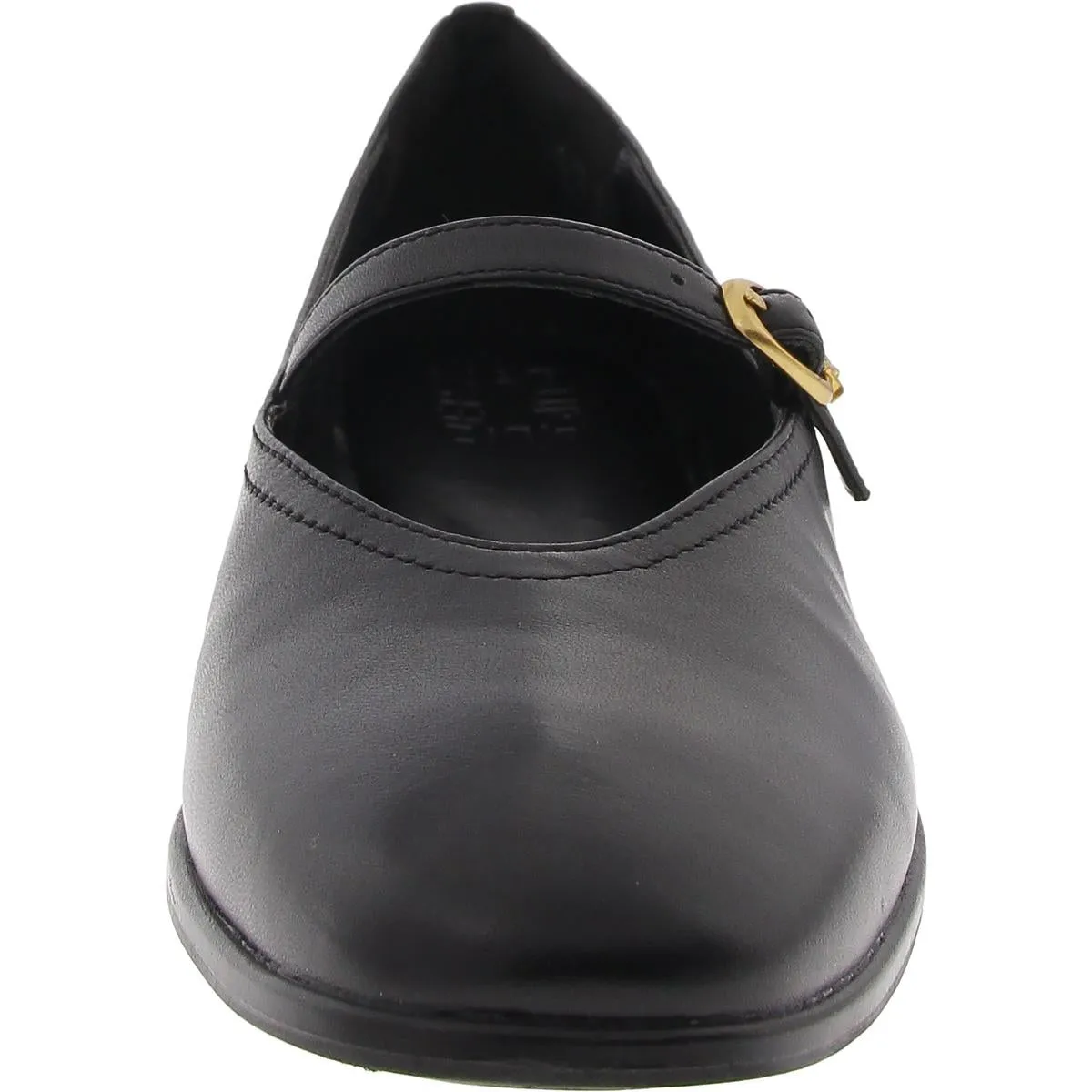 Elina Womens Buckle Leather Mary Janes
