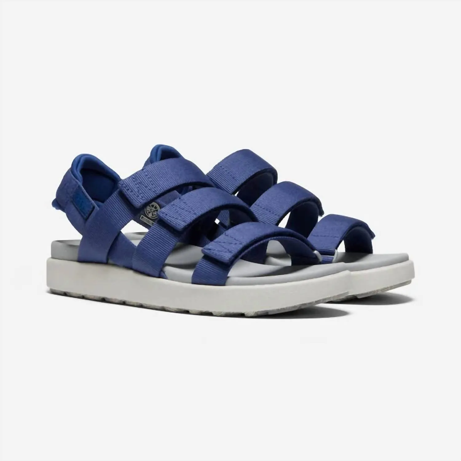 Elle Strappy Sandal In Blue Depths And Bright Cobalt