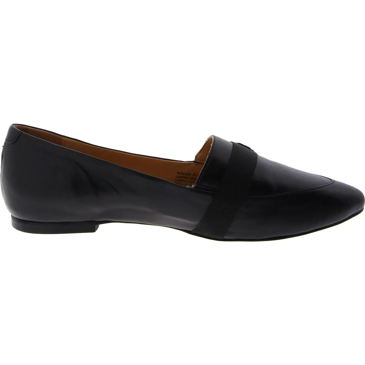 Emmet Womens Leather Pointed Toe Ballet Flats