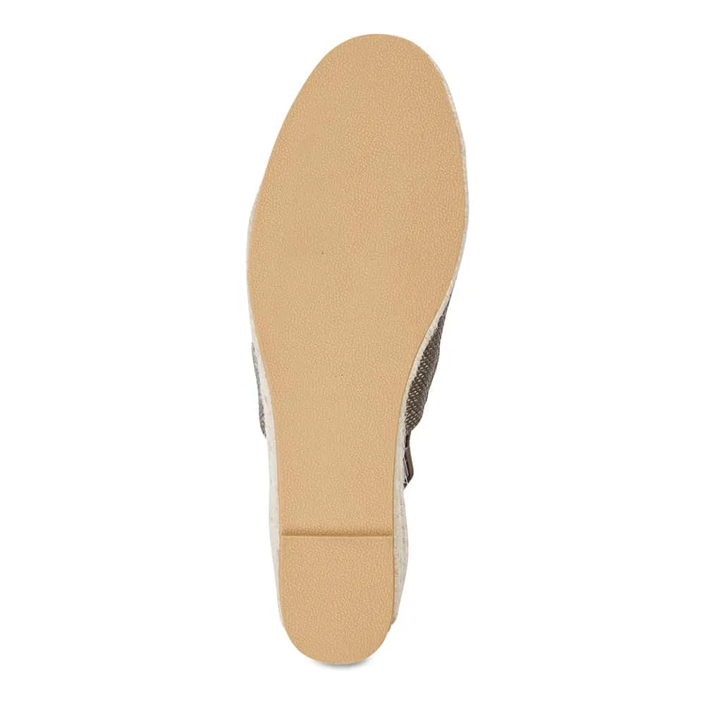 Evelyne Espadrille in Pewter Fabric