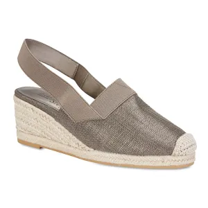 Evelyne Espadrille in Pewter Fabric