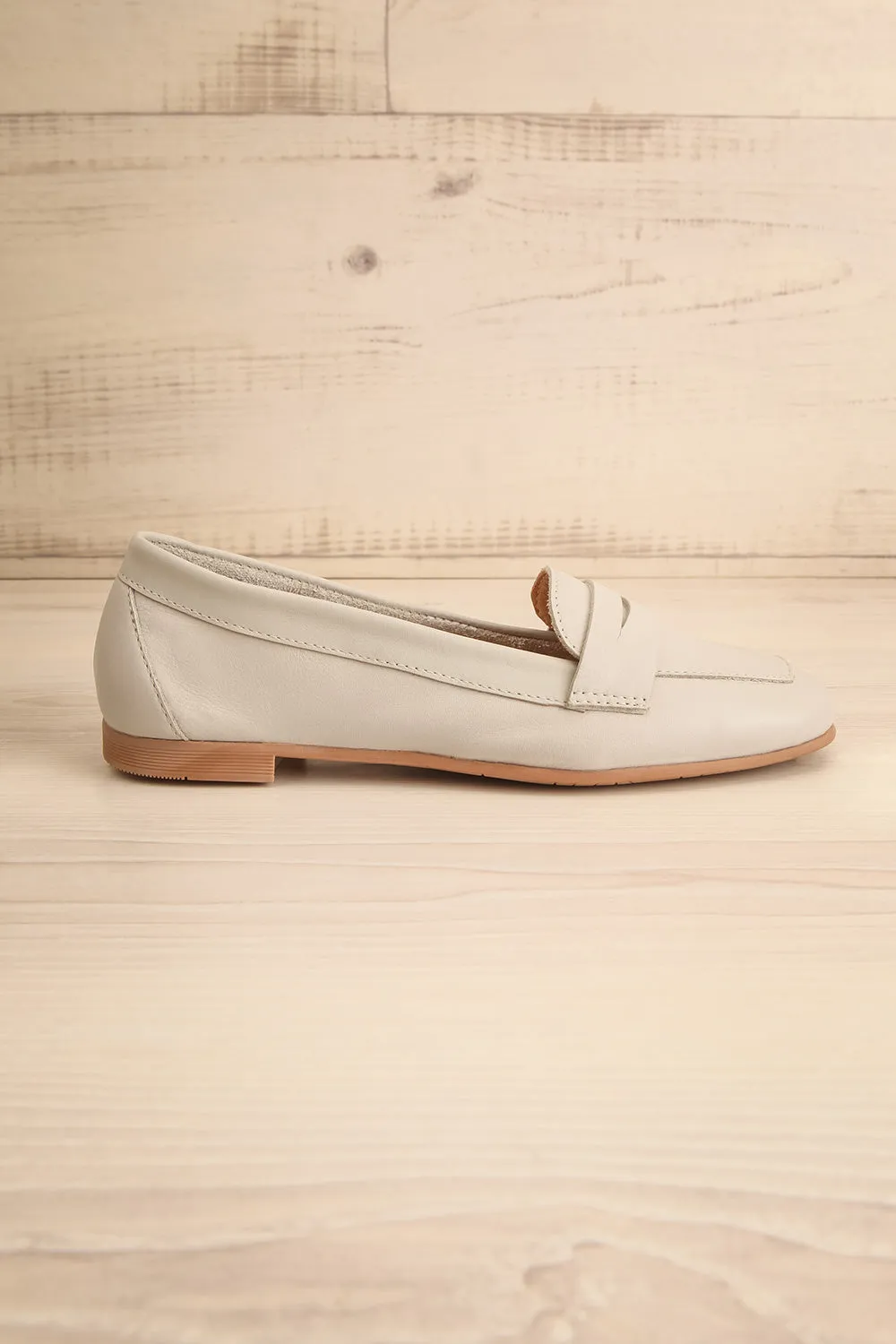 Faith Grey | Leather Loafers