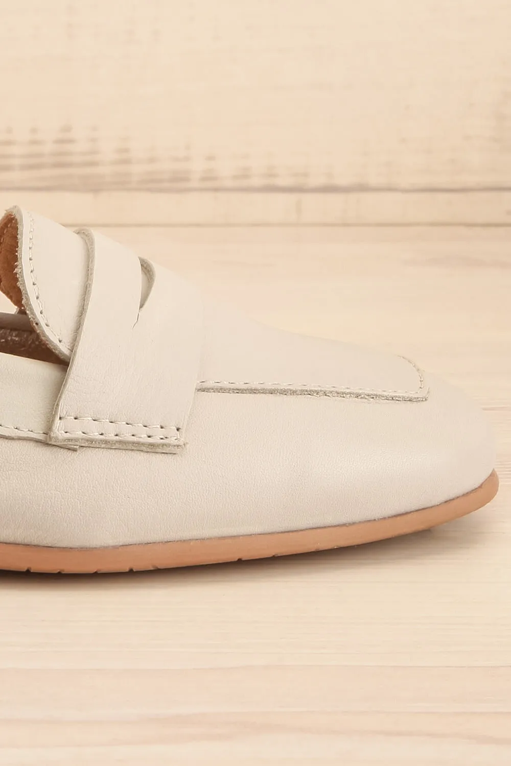 Faith Grey | Leather Loafers