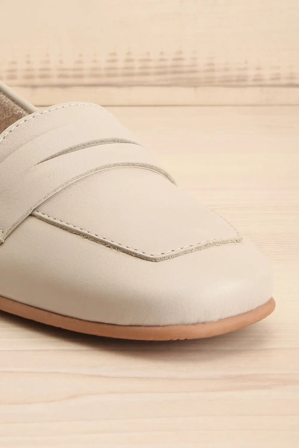 Faith Grey | Leather Loafers