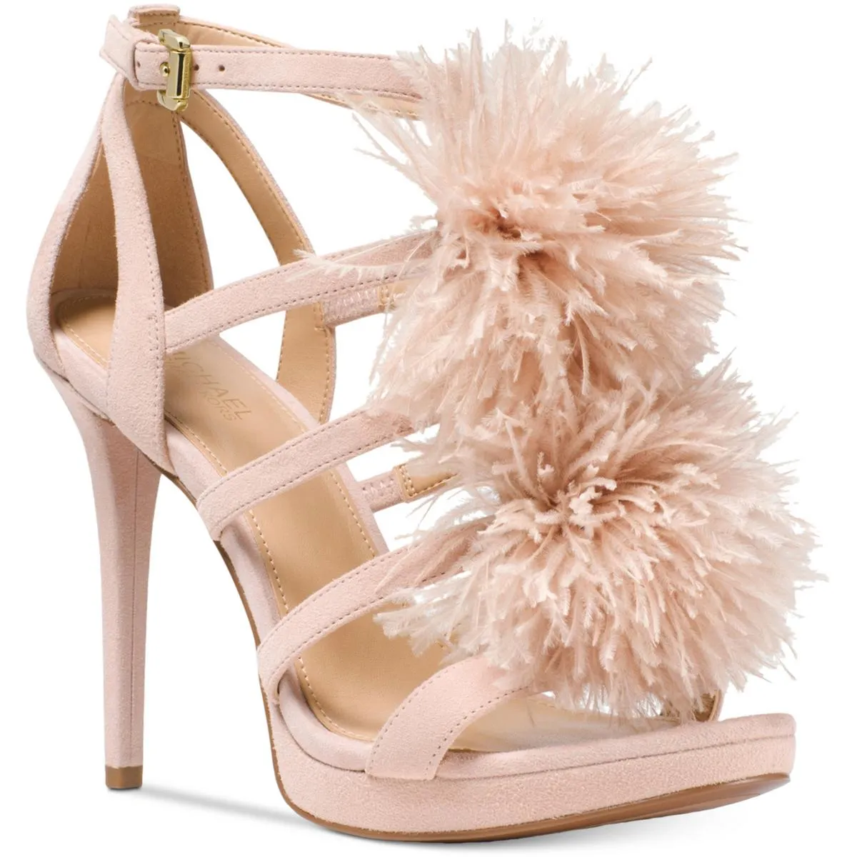 Fara Sandal Womens Suede Stiletto Heels