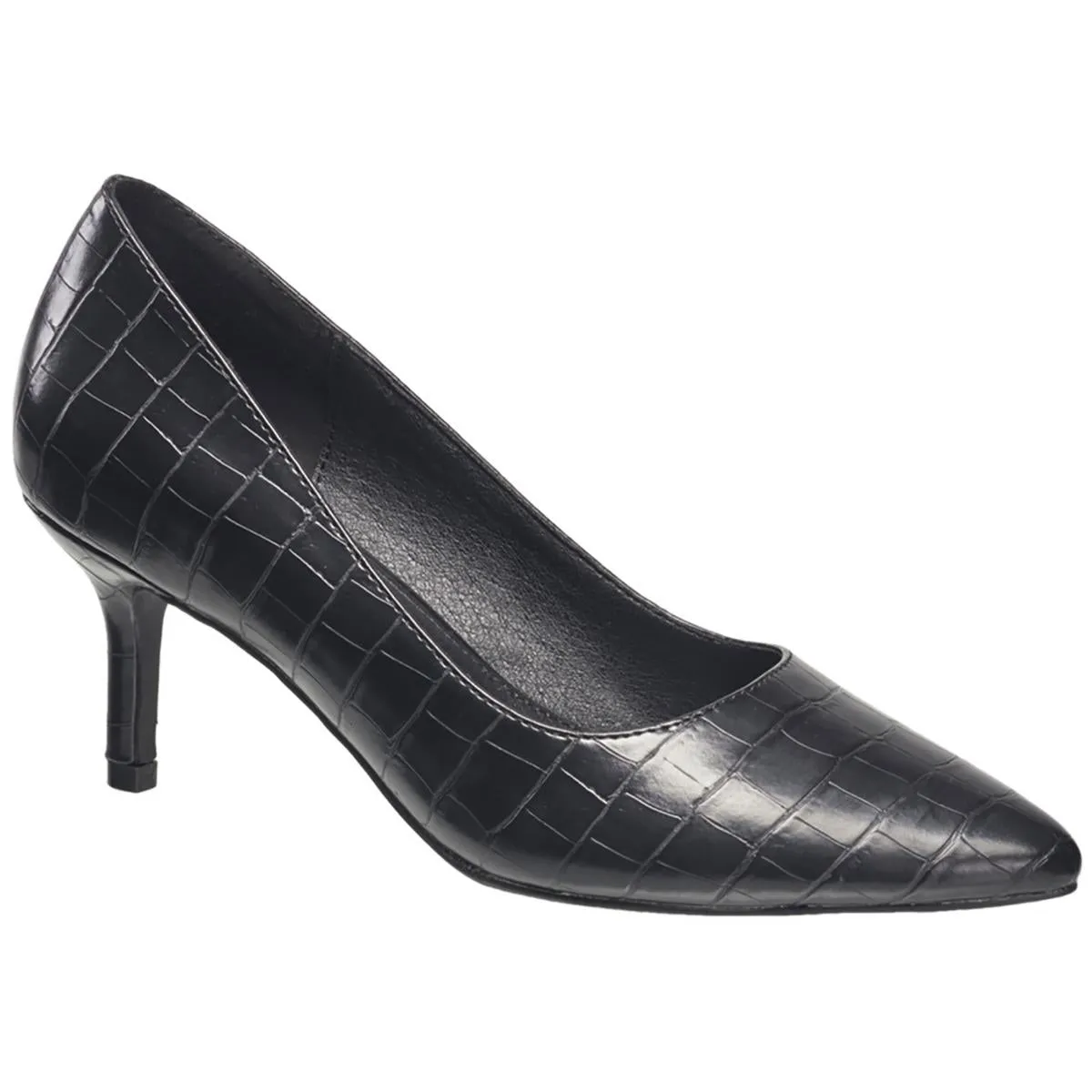 FCKATE Womens Snake Print Leather Pumps