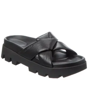 Ferragamo Air Lug Leather Sandal