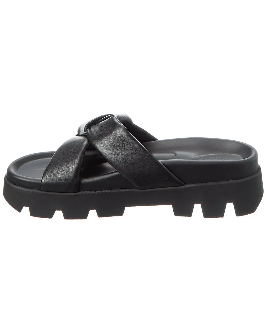 Ferragamo Air Lug Leather Sandal