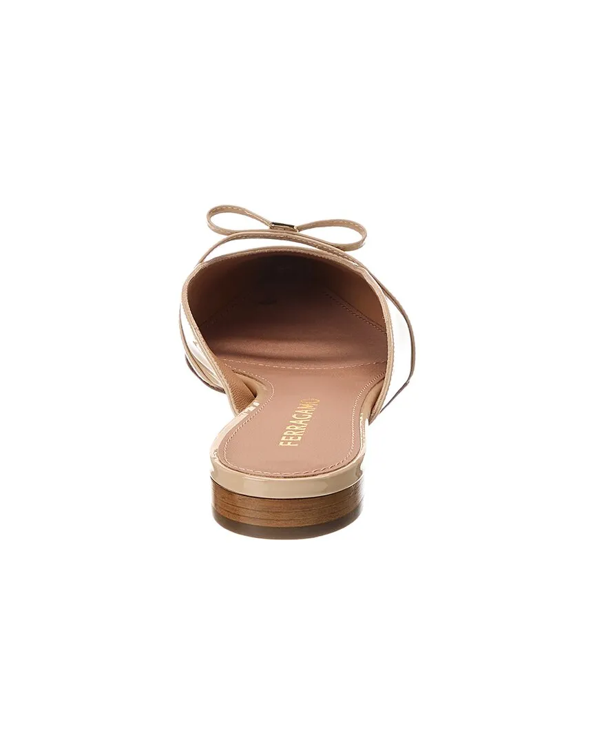 Ferragamo Bow Mini Patent Mule