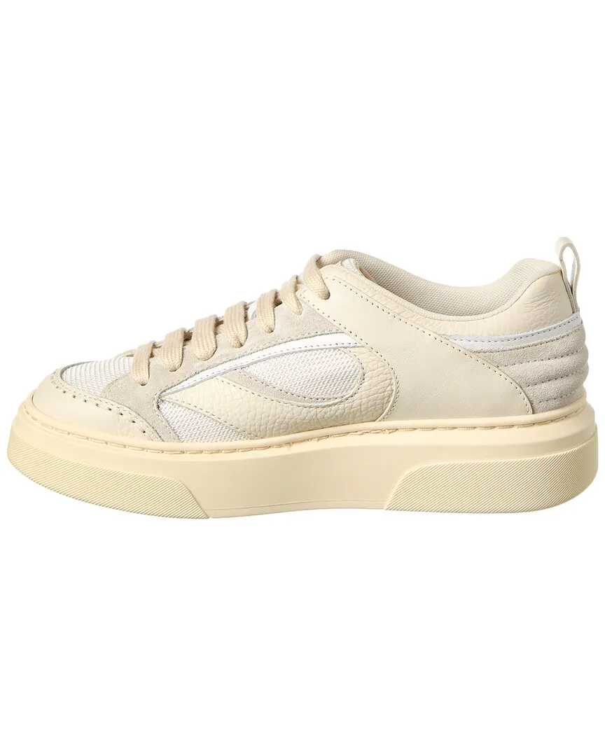 Ferragamo Cassina Leather & Mesh Sneaker