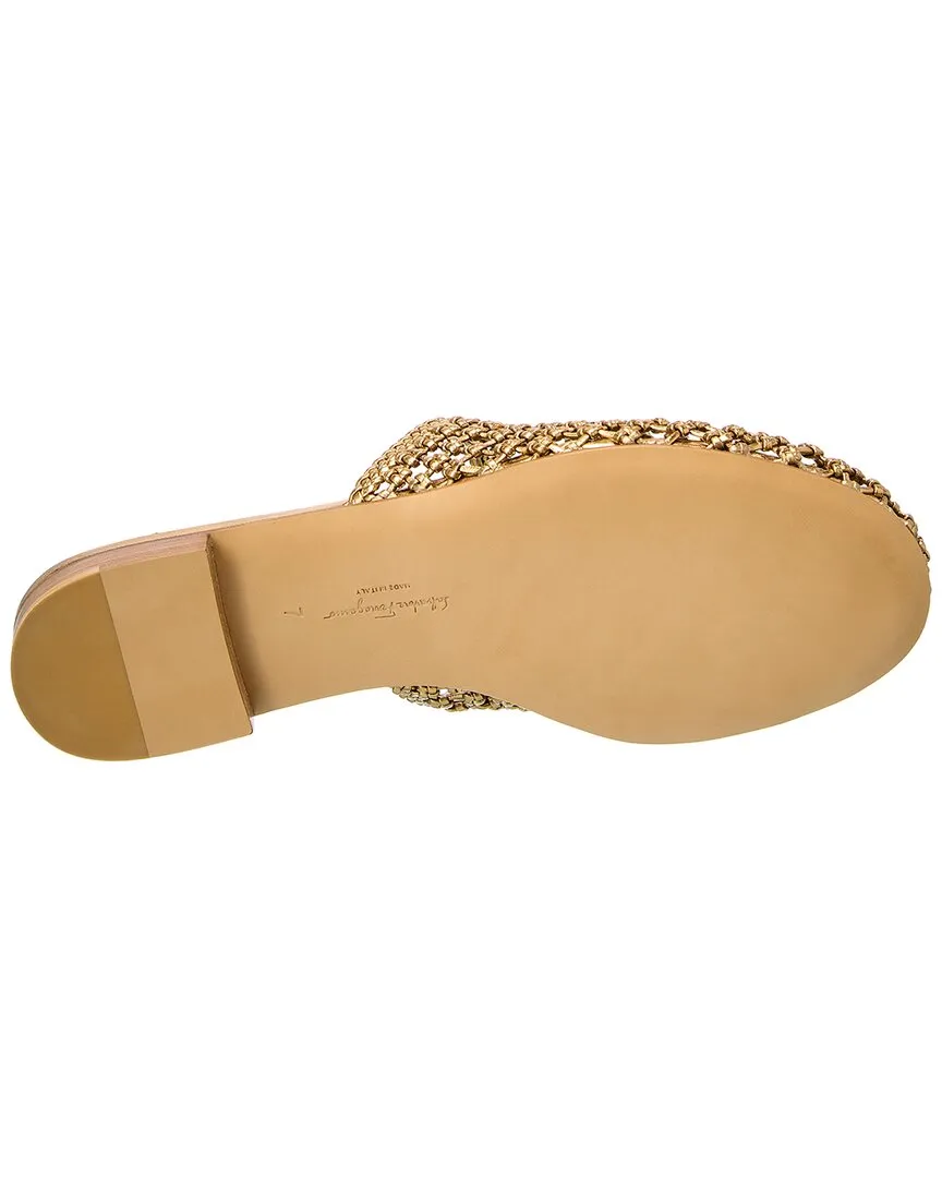 Ferragamo Ellas Leather Flat