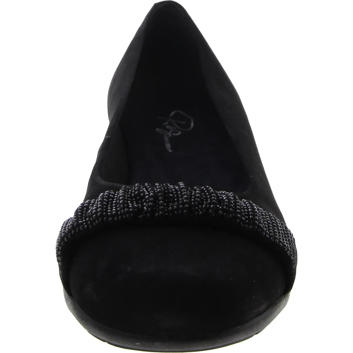 Fifi ll Womens Nubuck Slip On Ballet Flats