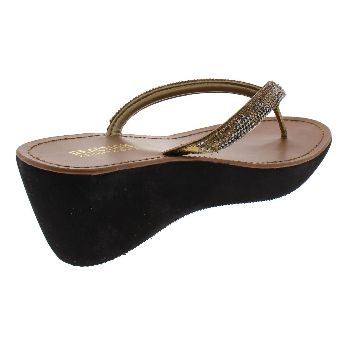 Fine Sun Womens Thong Wedges Flip-Flops