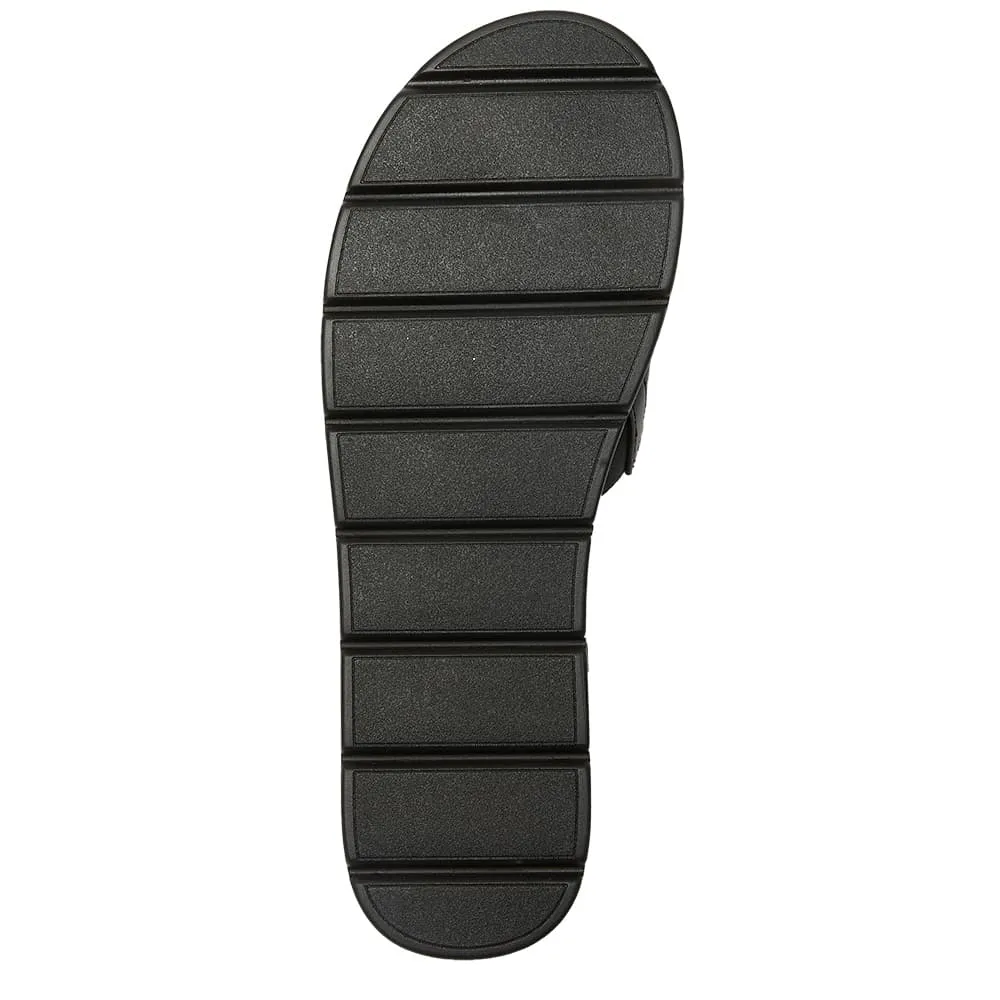 Fiona Slide in Black Smooth