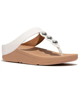 FitFlop Fino Leather Toe Post Sandal
