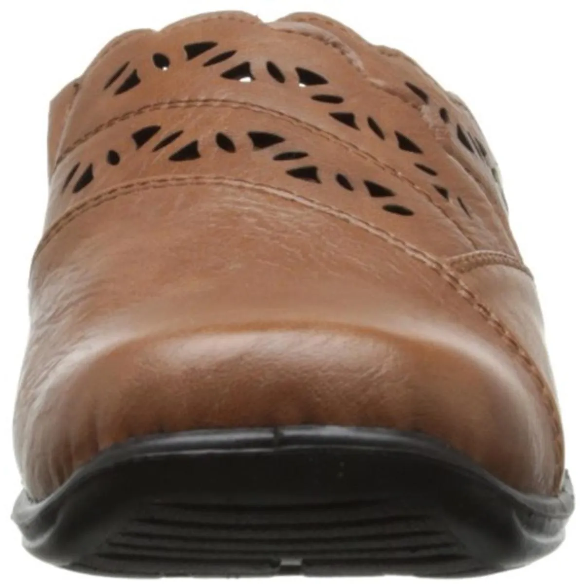Forever Womens Faux Leather Cut-Out Mules
