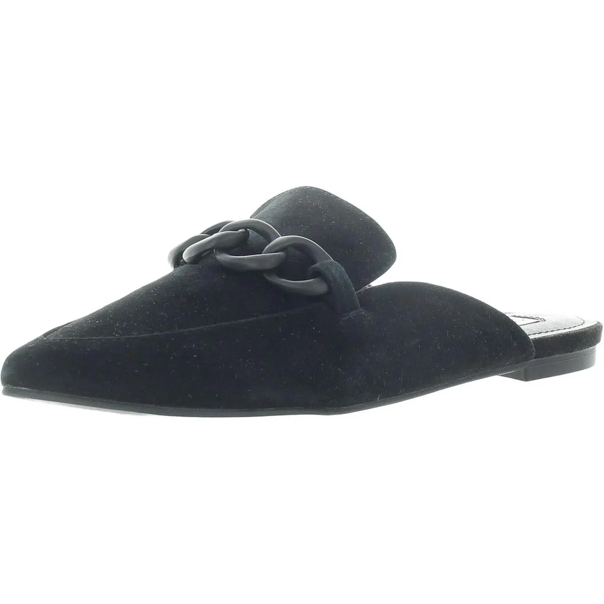 Forte Womens Leather Slip On Loafer Slides