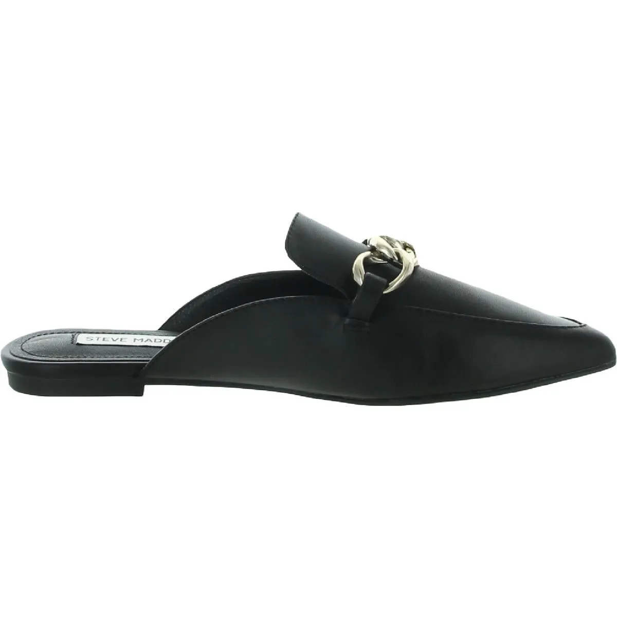 Forte Womens Leather Slip On Loafer Slides