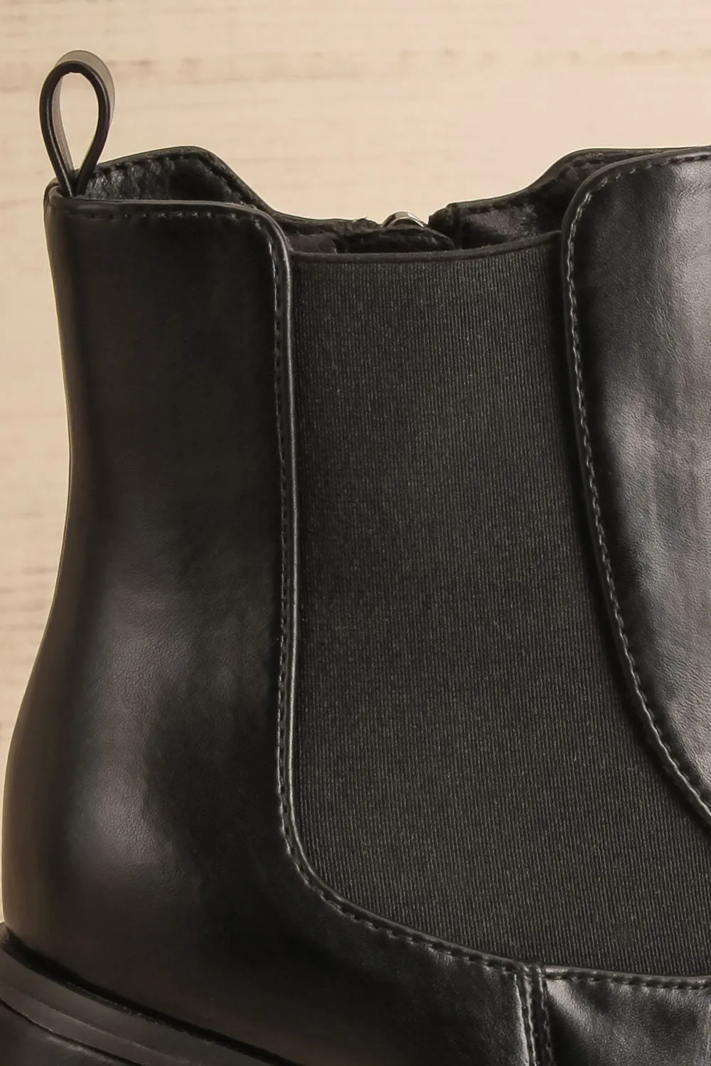 Foster Black | Platform Heeled Ankle Boots