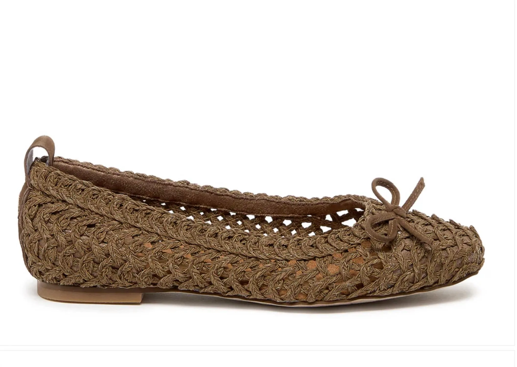 Frankie Armadillo Crochet Ballet Flats