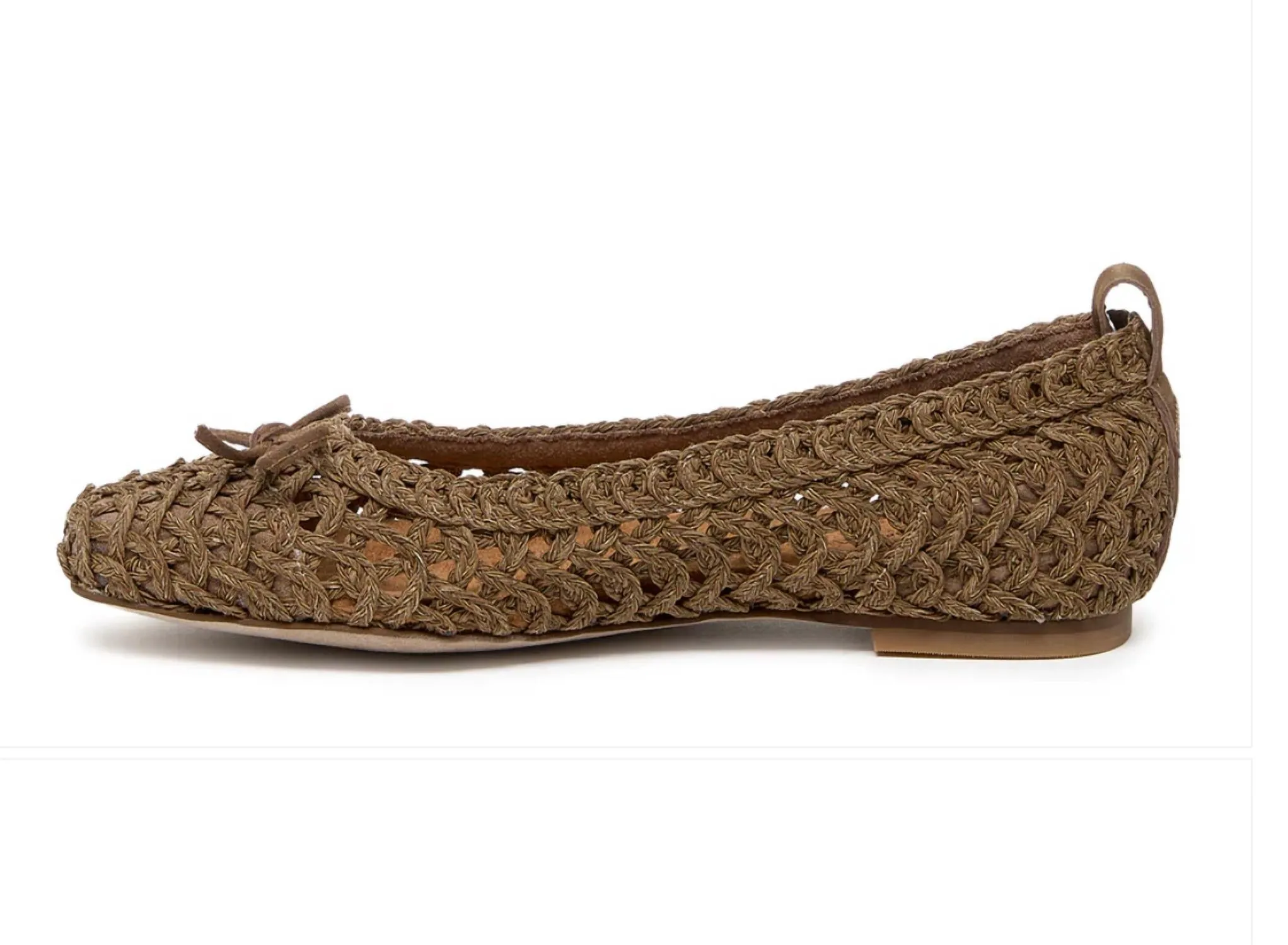 Frankie Armadillo Crochet Ballet Flats