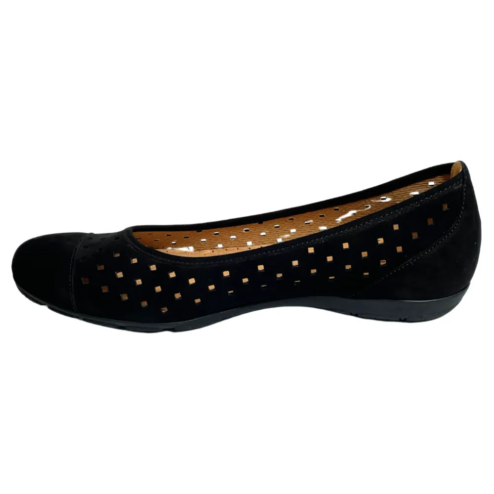 Gabor Ballet Perf Black Flat (Women's)