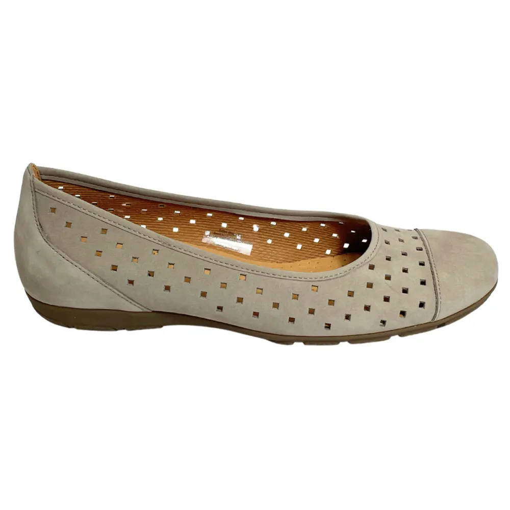 Gabor Ballet Perf Linen Flat (Women's)