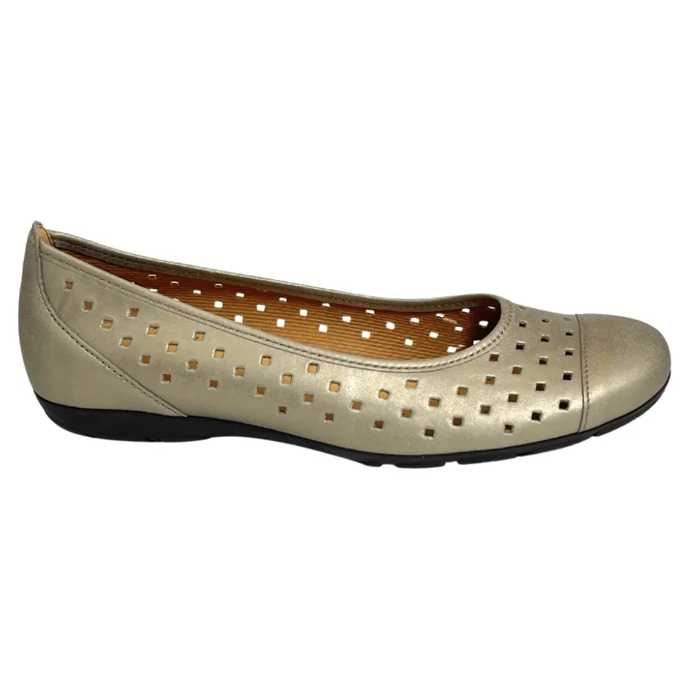 Gabor Ballet Perf Metallic Flat (Women's)