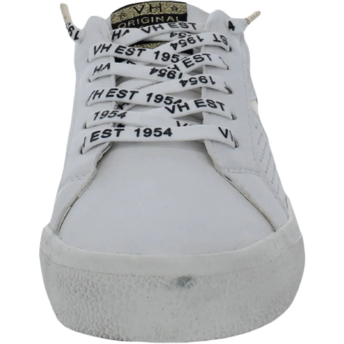 Gadol Womens Leather Metallic Casual and Fashion Sneakers