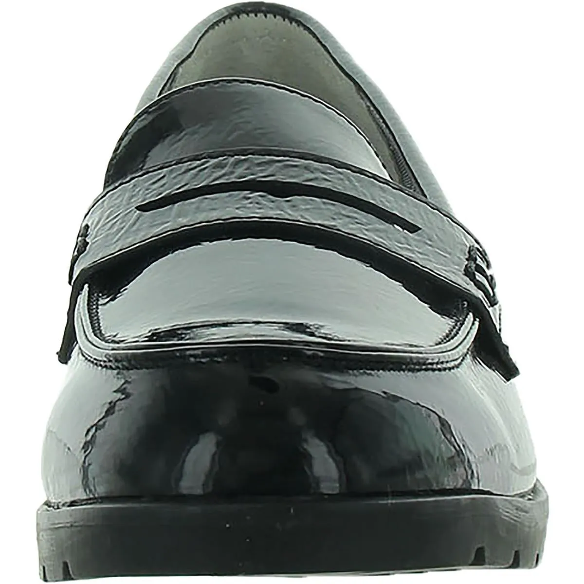 GALAH Womens Patent Slip on Loafers