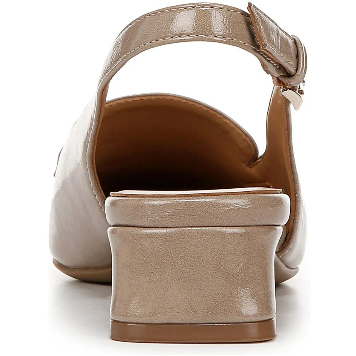 Garner Womens Faux Leather Ankle Strap Slingback Heels