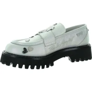 Gaston Womens Leather Embellished Loafers