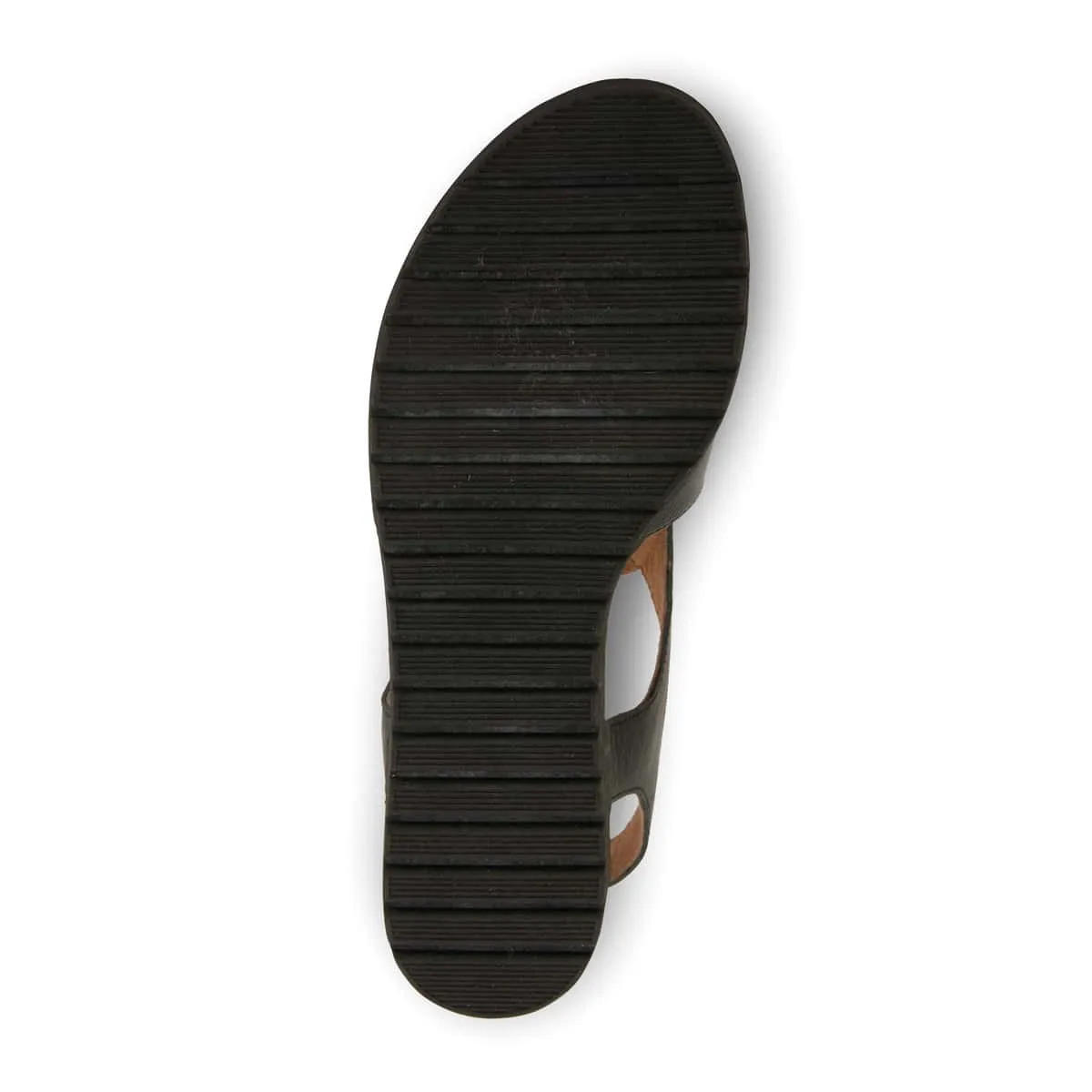 Gelato Sandal in Black Leather