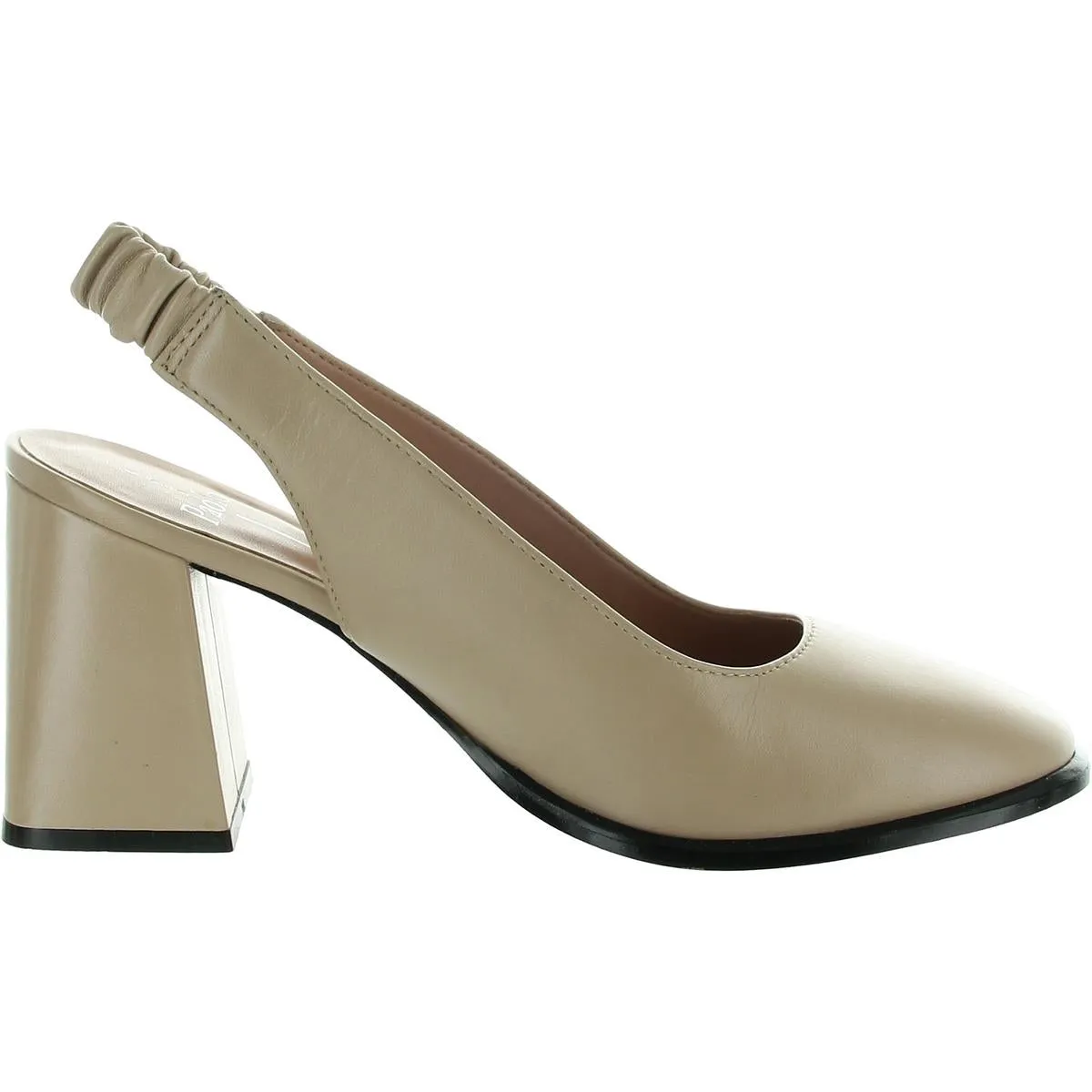 Giana Womens Stretch Leather Slingback Heels
