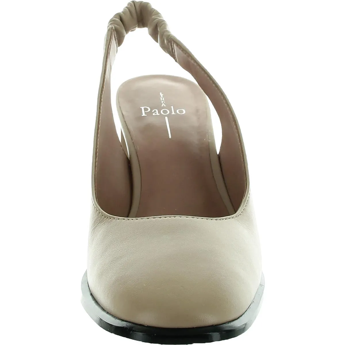 Giana Womens Stretch Leather Slingback Heels