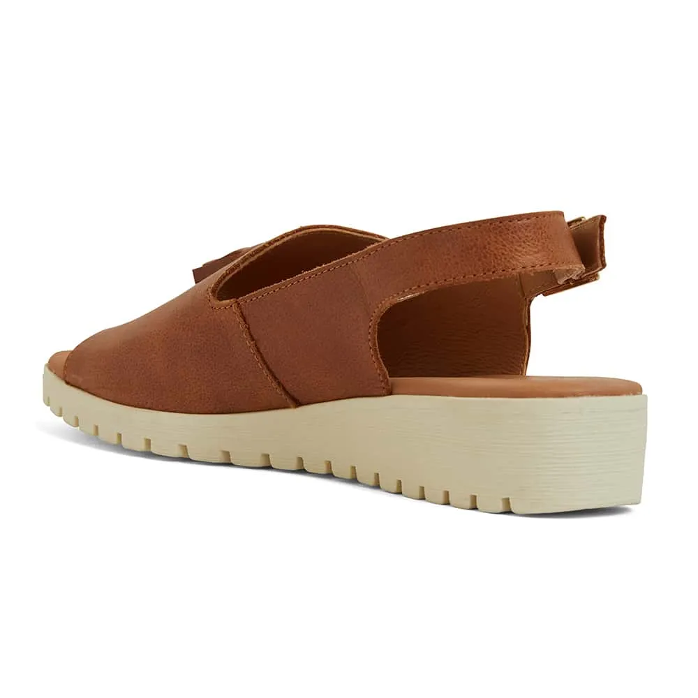 Gilmore Sandal in Cognac Leather