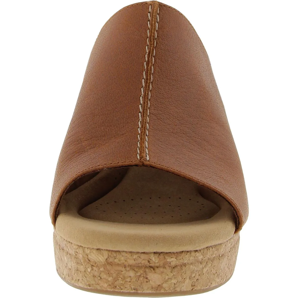 Giselle Orchid Womens Cork Leather Platform Sandals